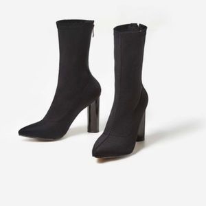 EGO black sock boots brand new w/ box